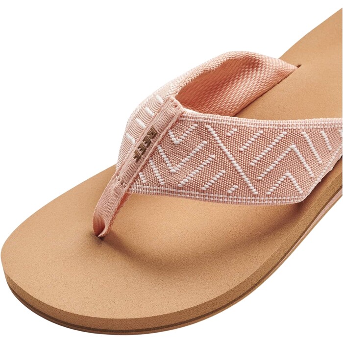 2024 Reef Frauen Frhling Gewebte Flip Flop Sandalen CI6717 - Peach Parfait